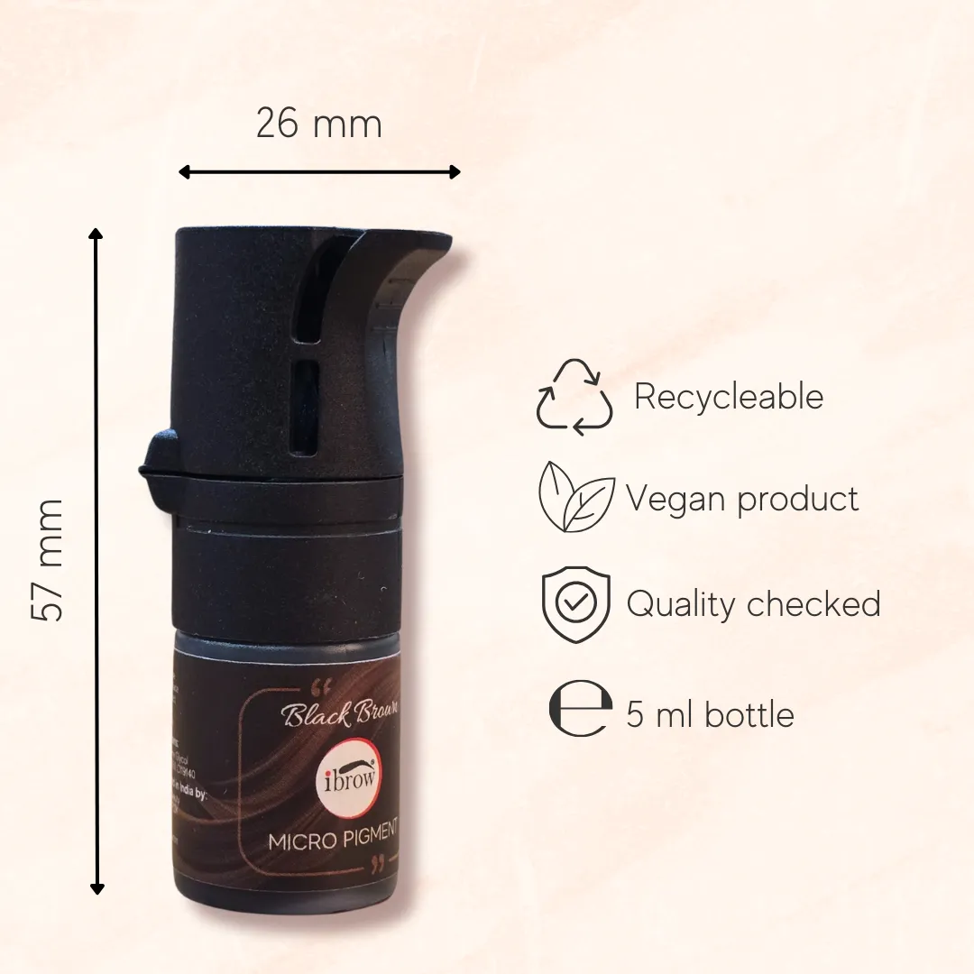 Dimensions of Black Brown Liquid Pigment 6