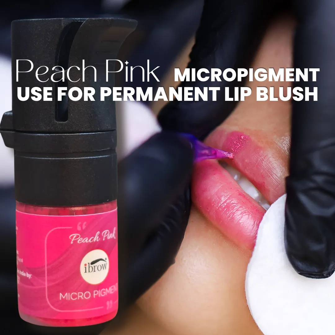 ibrow Liquid PMU Pigment for Lips – Peach Pink (5 ml) - Image 4