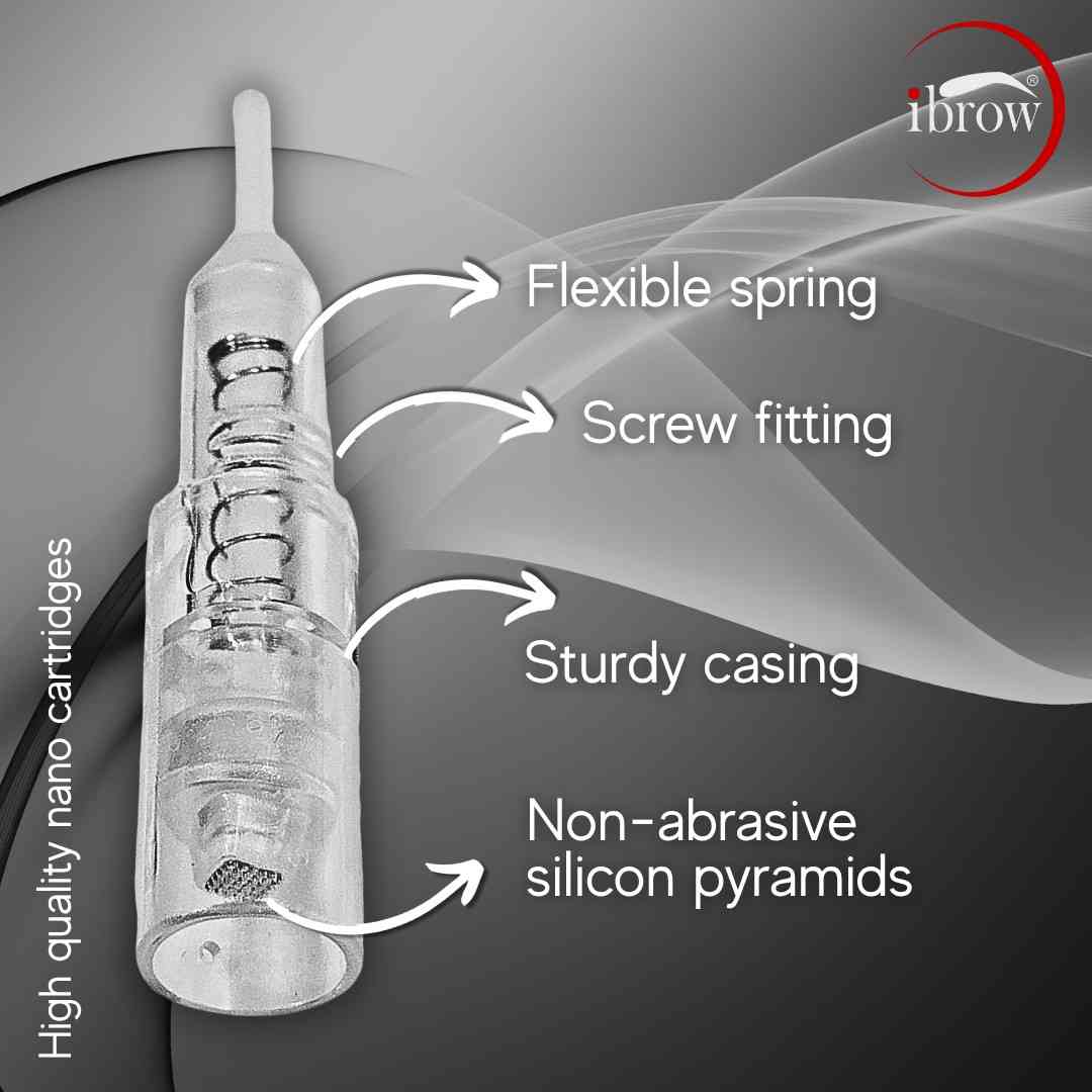 ibrow 3D Nano Square Screw-Type Cartridges (10 Pcs) - Image 3