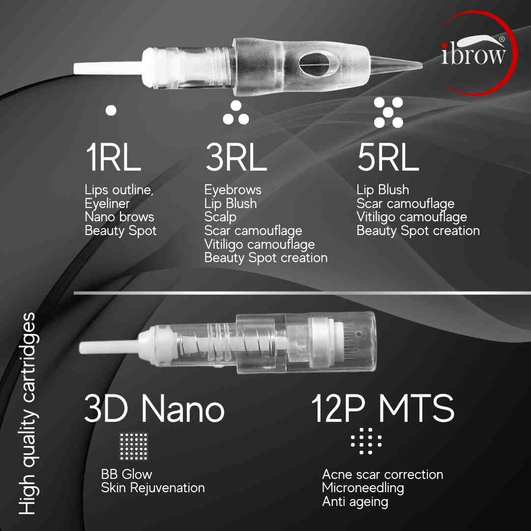 ibrow 3D Nano Square Screw-Type Cartridges (10 Pcs) - Image 7