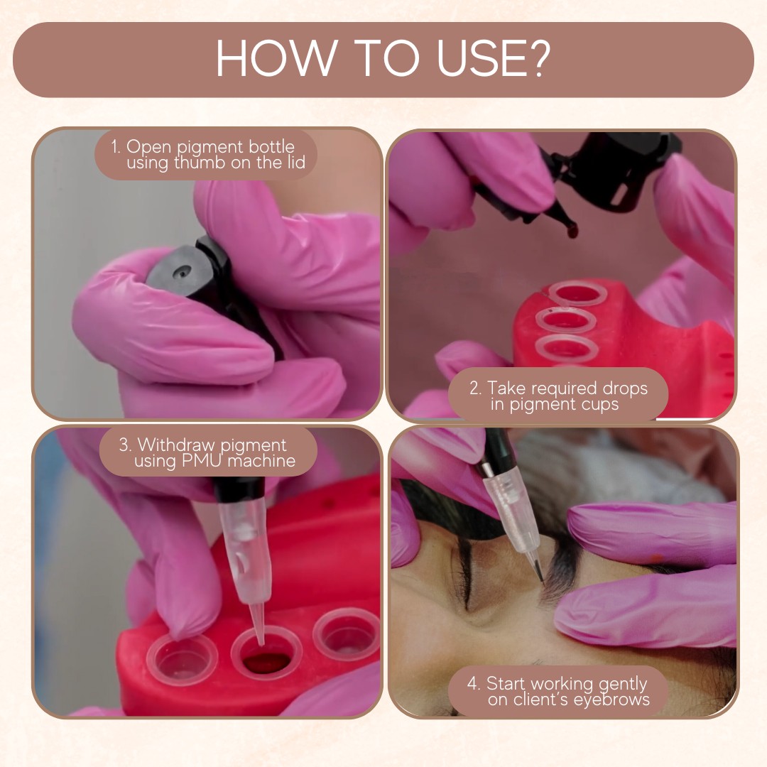 ibrow Liquid PMU Pigment for Vitiligo, Eyebrows, Eyeliner and Scalp – Pecan - Image 3