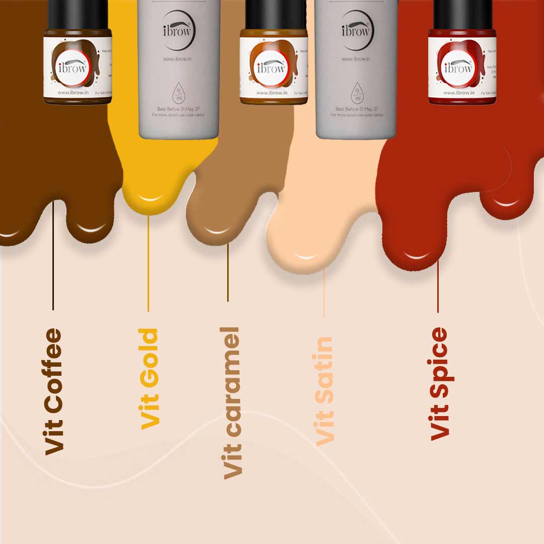 Various colour ibrow Vitiligo Kit 2