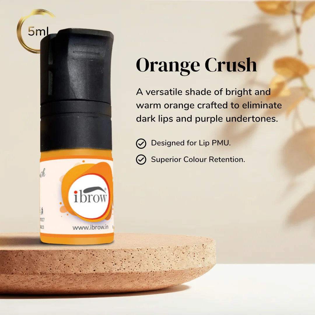 ibrow Orange Crush Premium Liquid Pigment for Lip PMU – 5ml