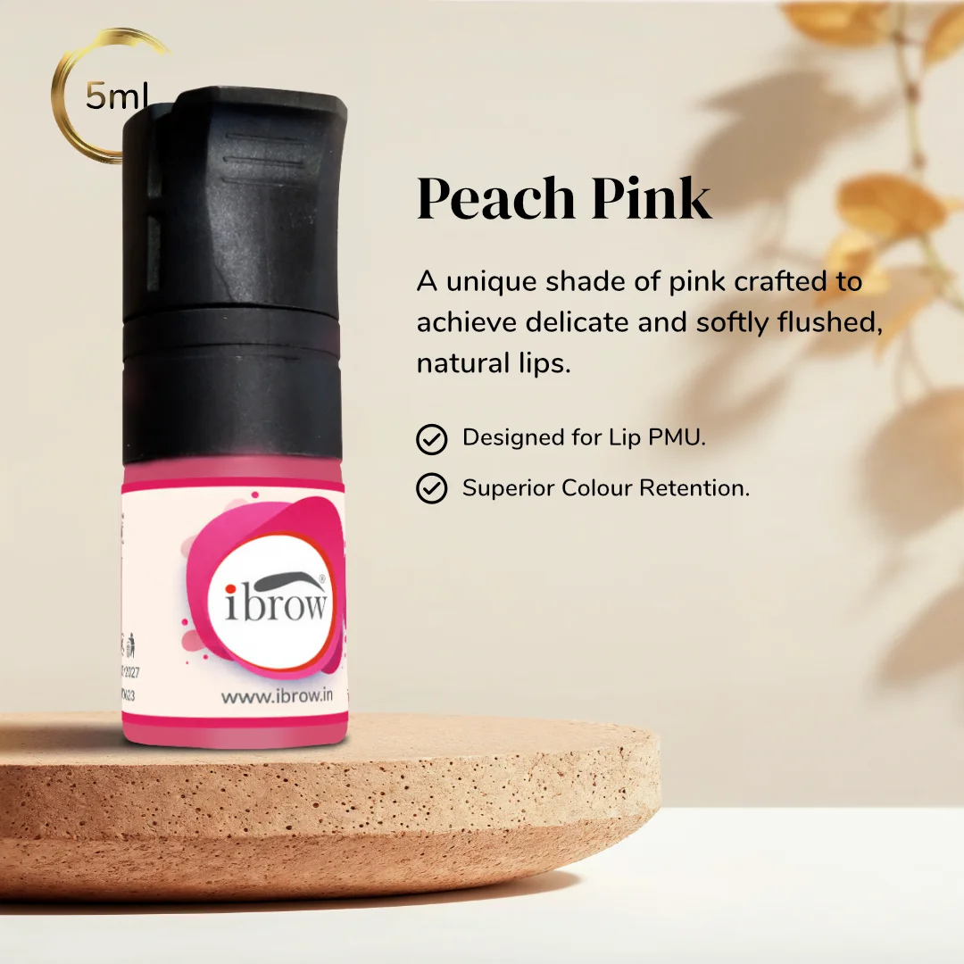 ibrow Peach Pink Premium Liquid Pigment for Lip PMU – 5ml