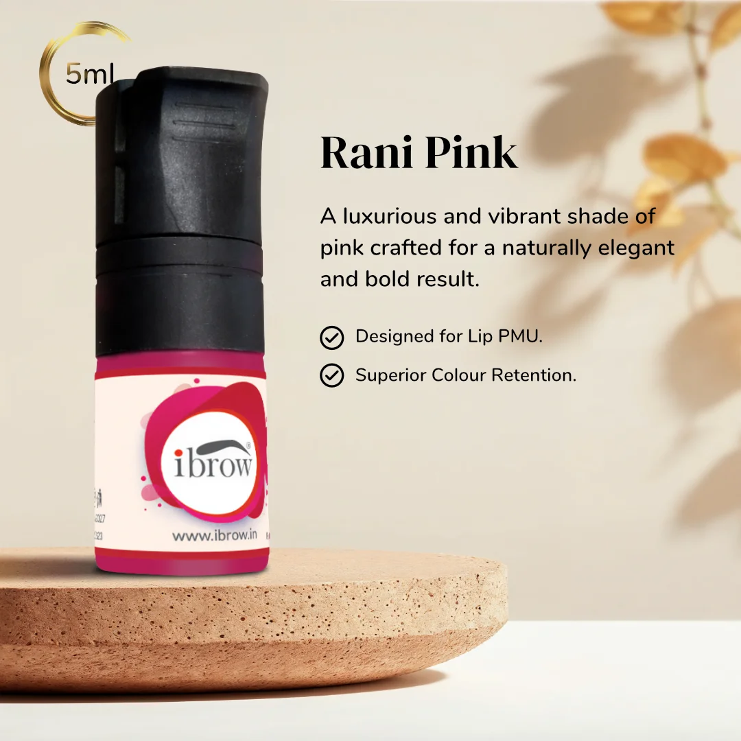 ibrow Rani Pink Premium Liquid Pigment for Lip PMU – 5ml