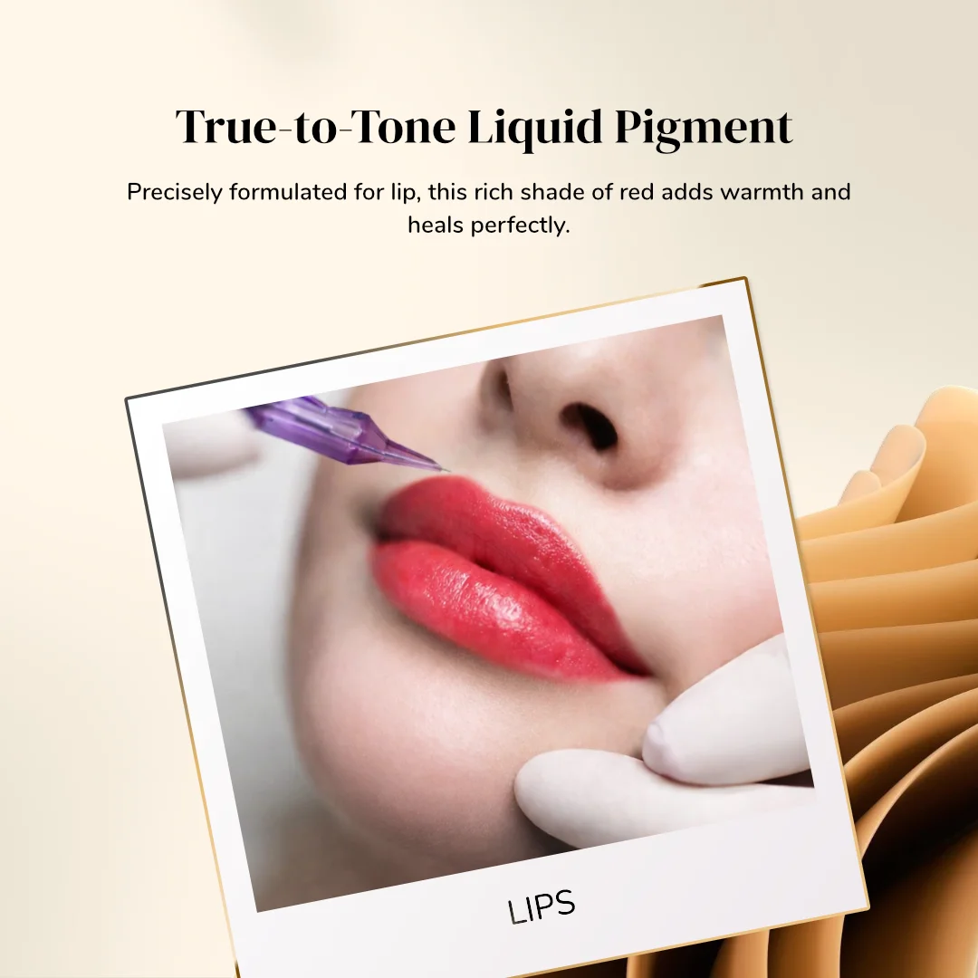 ibrow Bold Red Premium Liquid Pigment for Lip PMU – 5ml - Image 2