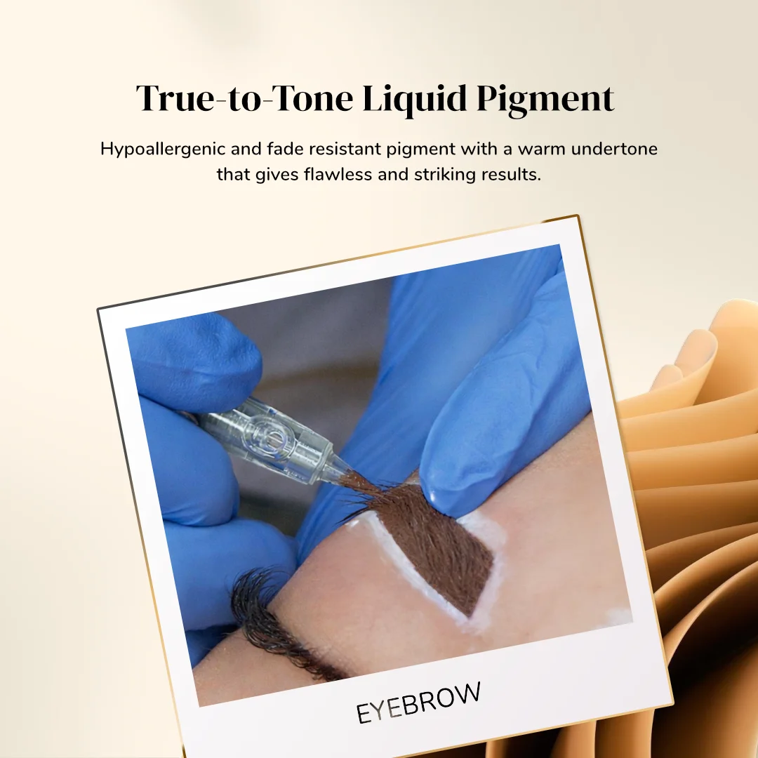 ibrow Deep Brown Premium Liquid Pigment for Eyebrow PMU – 5ml - Image 2
