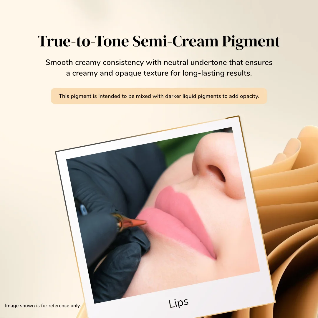 ibrow Ivory Semi-Cream Premium Pigment for Lips – 10 ml - Image 2