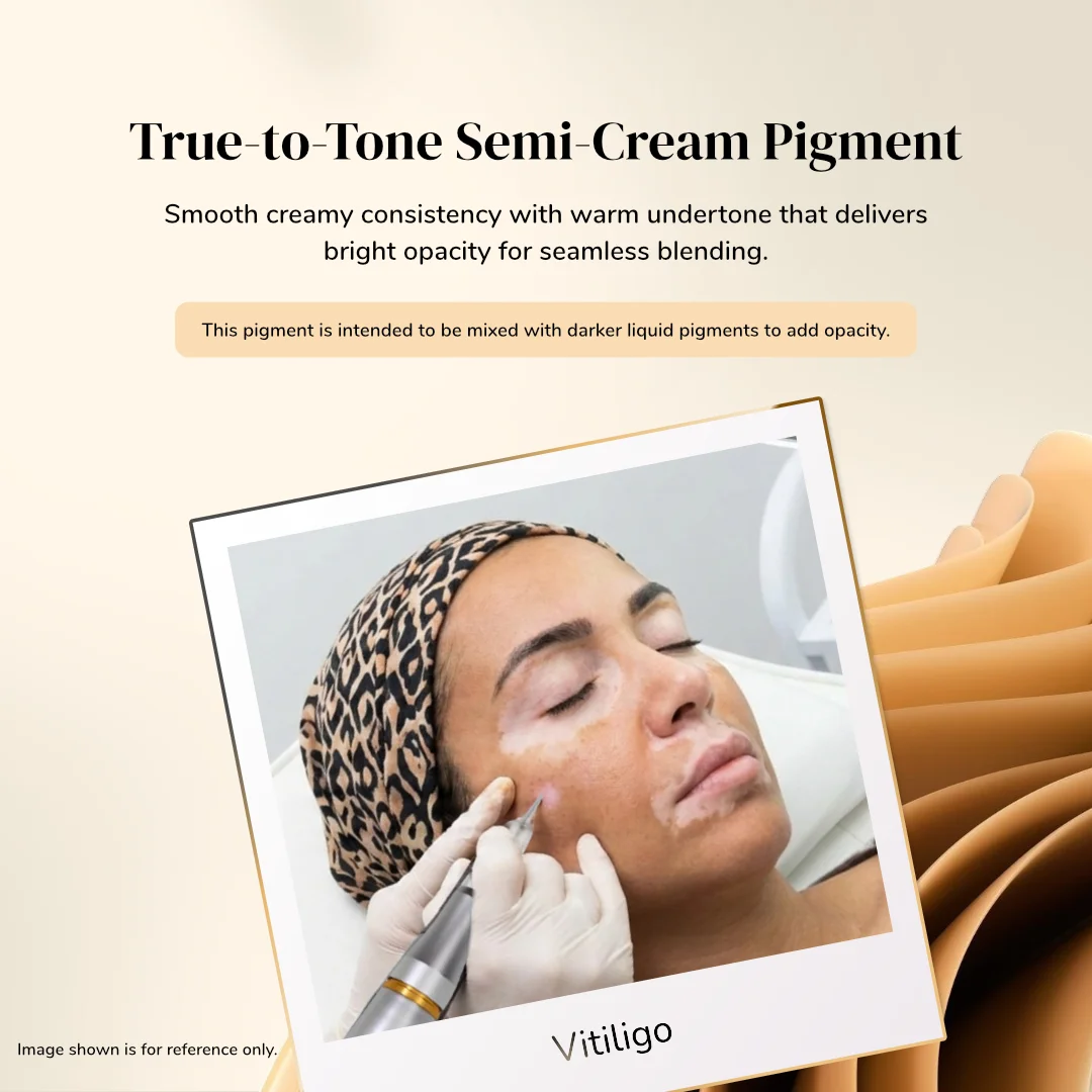 ibrow Vit Gold Semi-Cream Premium Pigment for Vitiligo Camouflage – 10 ml - Image 2