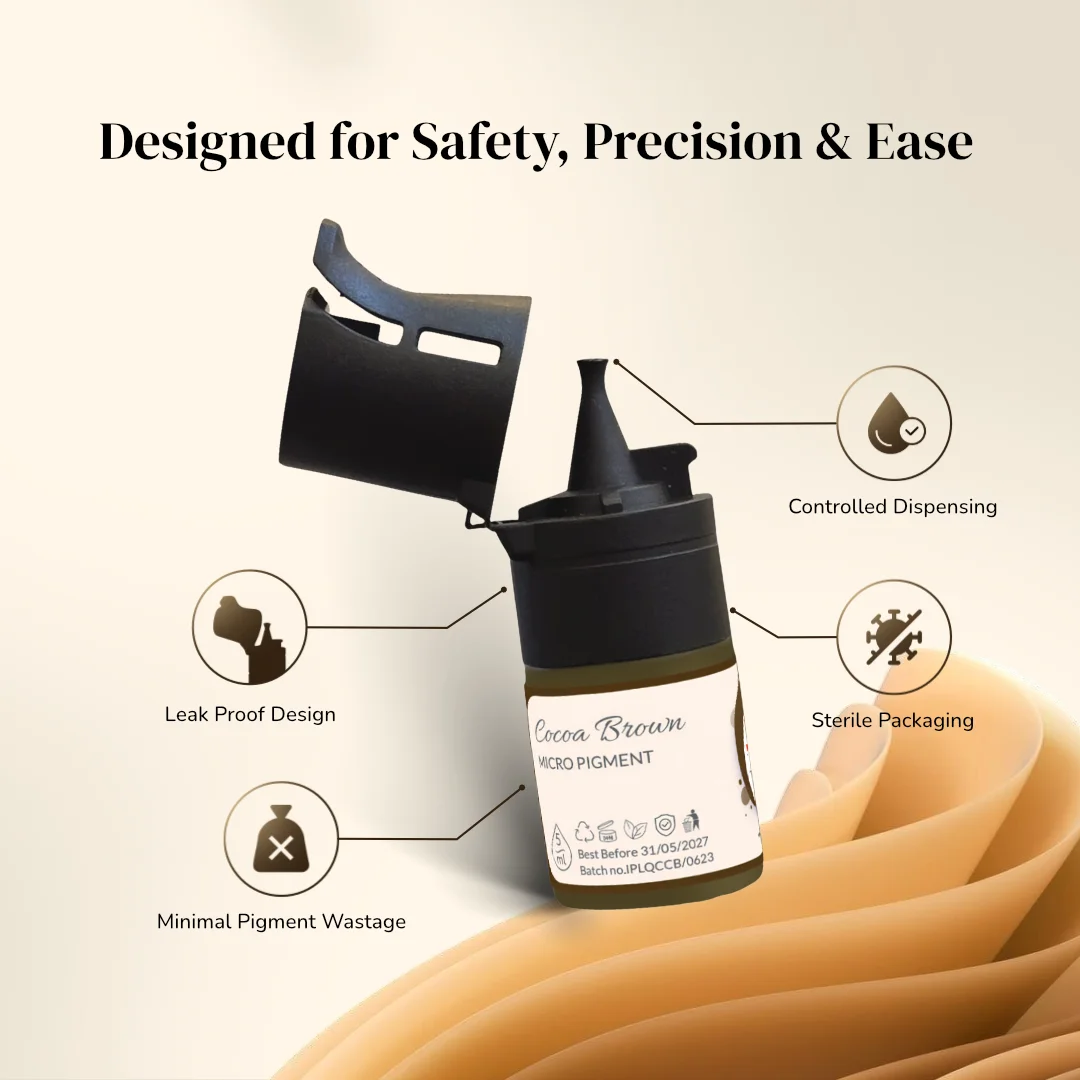 ibrow Cocoa Brown Premium Liquid Pigment for SMP and Eyeliner PMU – 5ml - Image 4