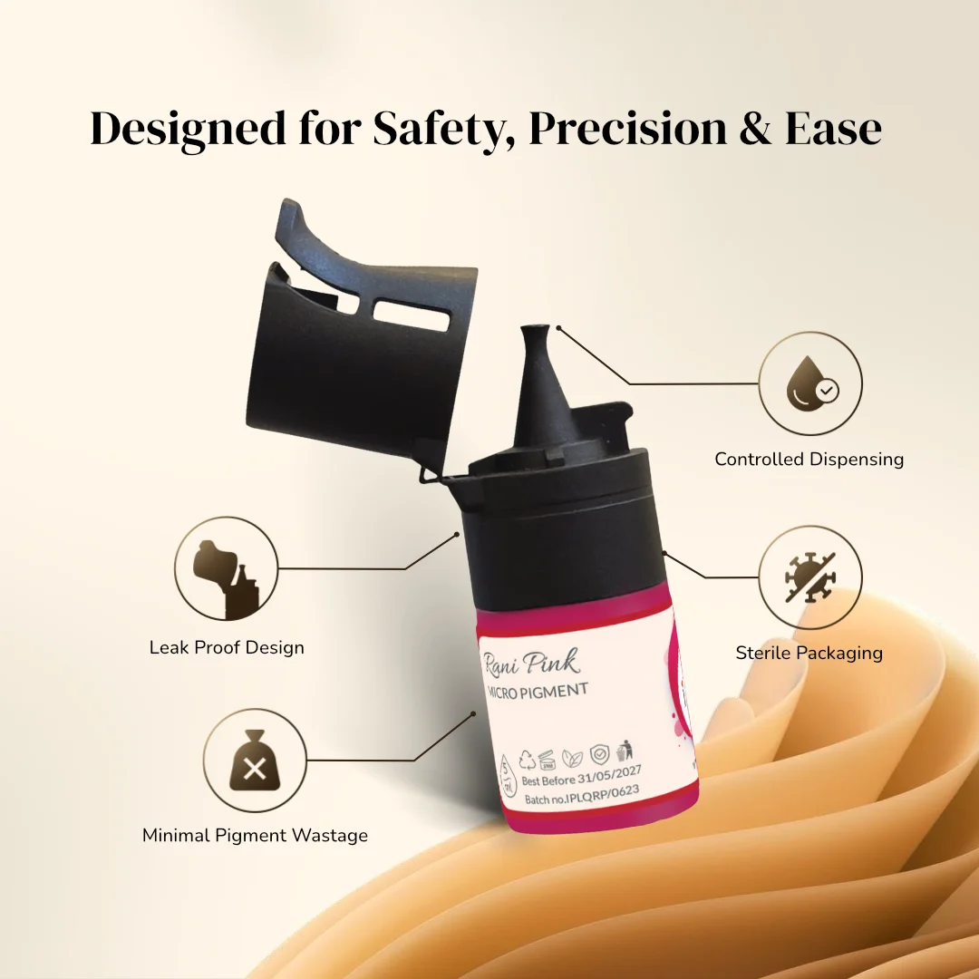 ibrow Rani Pink Premium Liquid Pigment for Lip PMU – 5ml - Image 4