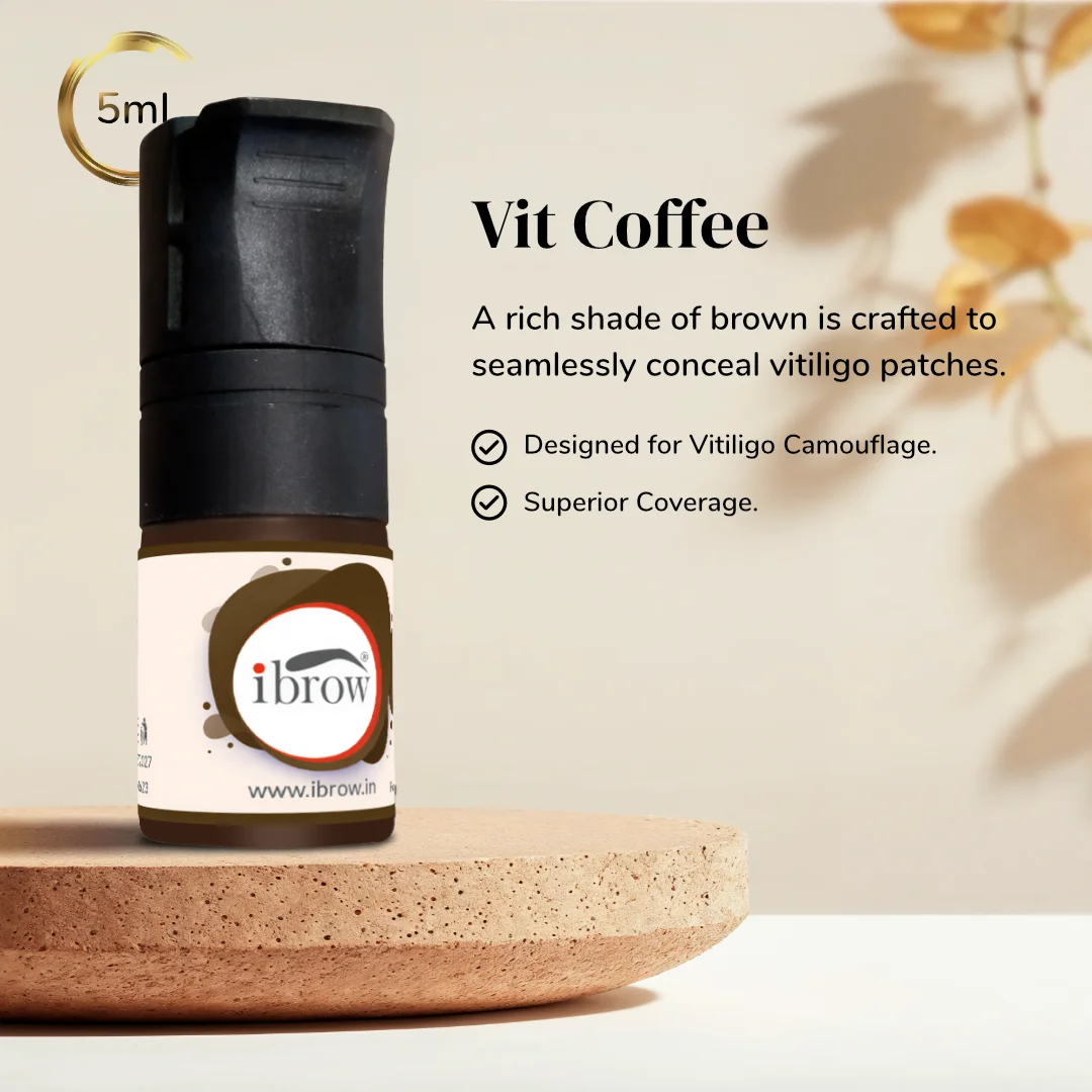 ibrow Vit Coffee Premium Liquid Pigment for Vitiligo Camouflage – 5ml
