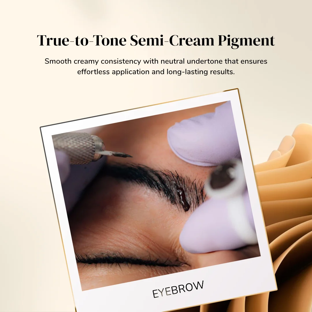 ibrow Royal Black Semi-Cream Premium Pigment for Microblading & Nanoblading – 10 ml - Image 2